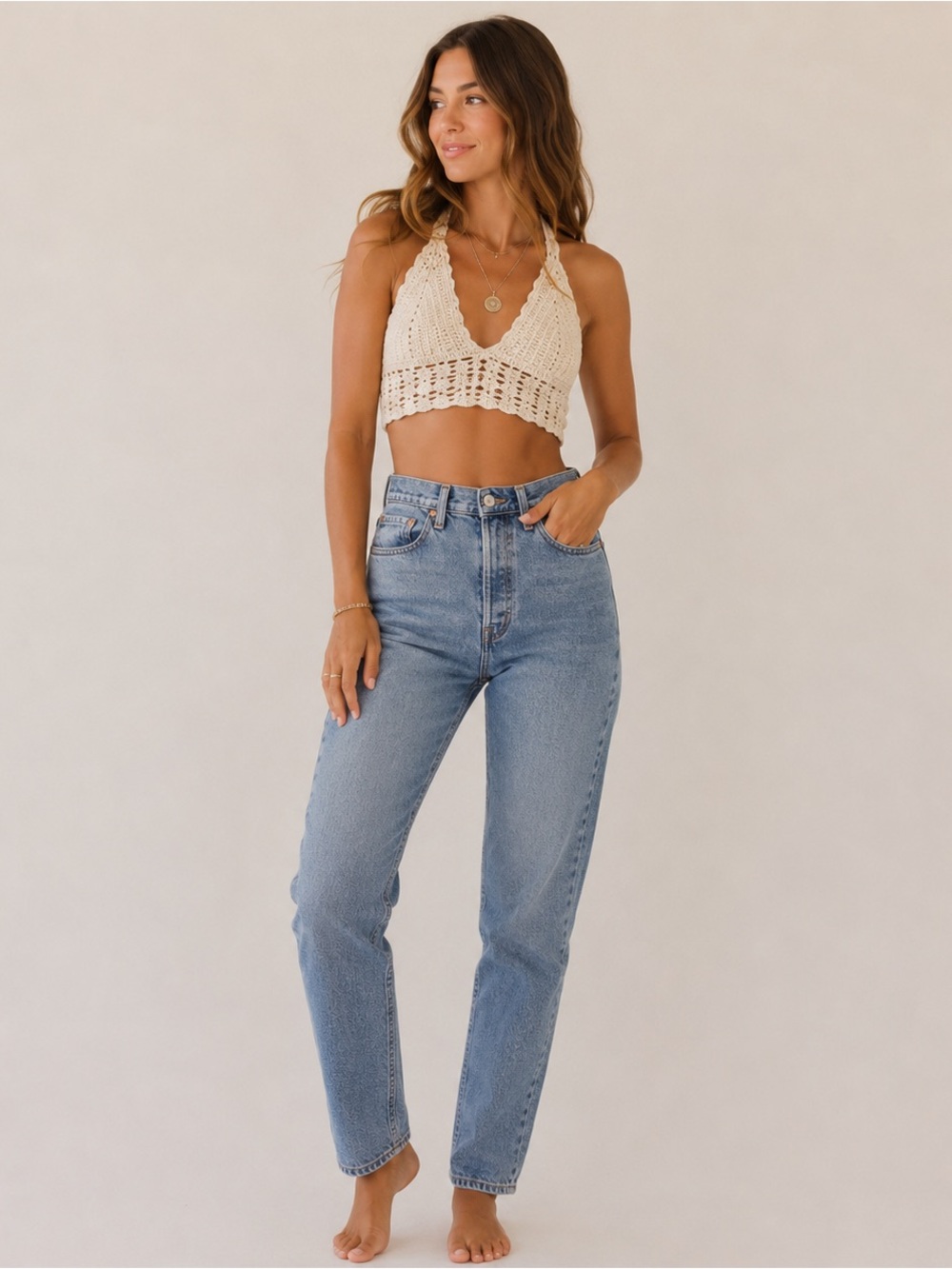 Levi’s 501 Light Wash High-Rise Skinny Filiforme Jeans 27